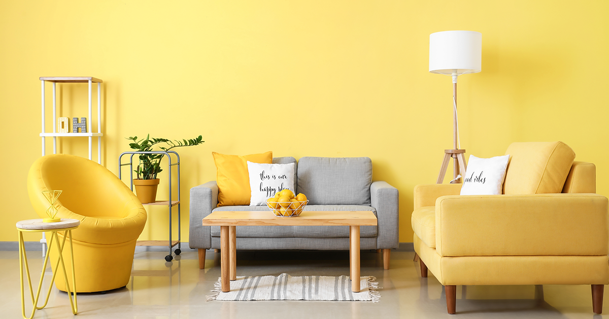 Yellow Colour Combination For Living Room That Makes Your House Stand Apart