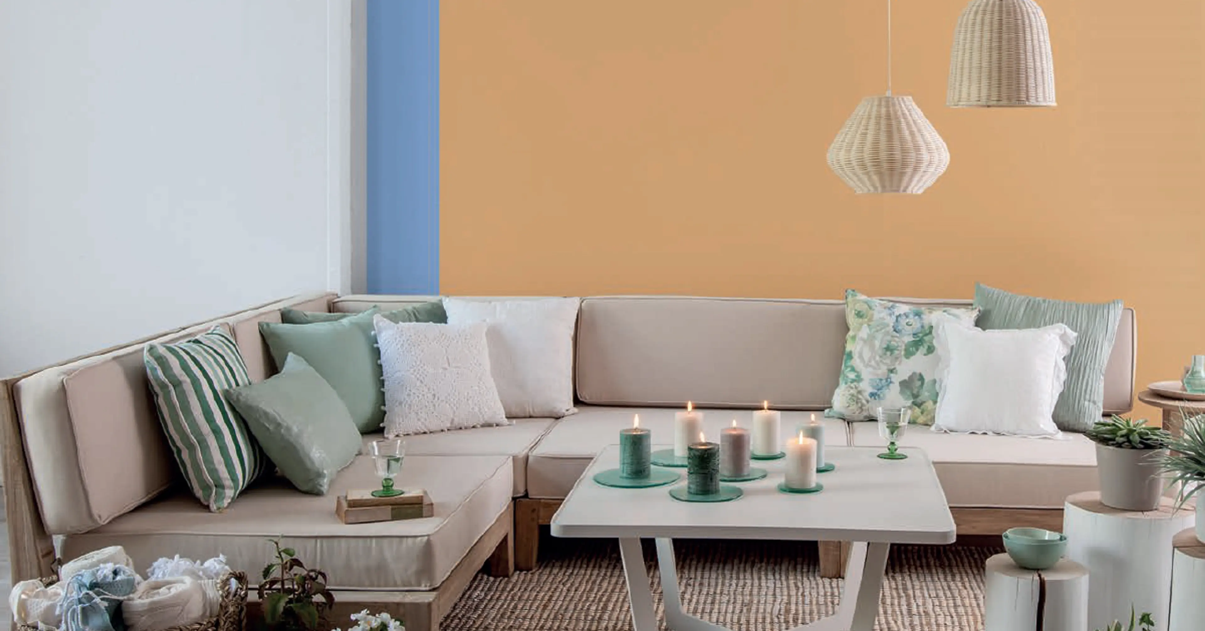 Nature-Inspired Colours - Fresh & Vibrant Wall Paint Ideas